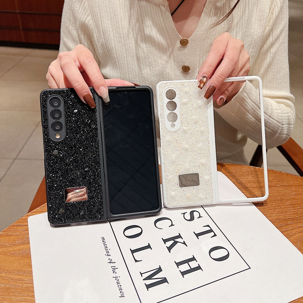 Diamond Studded Pattern Glittery Phone Case - Samsung Z Flip 5