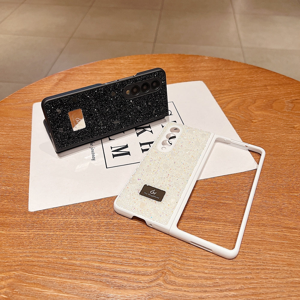 Diamond Studded Pattern Glittery Phone Case - Samsung Z Flip 5