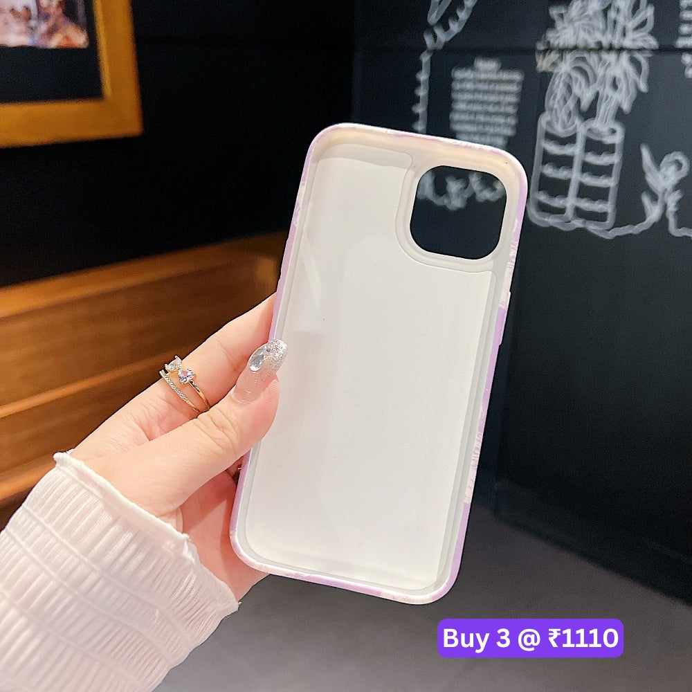 Flower Print Design Wrist Hand Strap Tpu Soft Case - iPhone 12