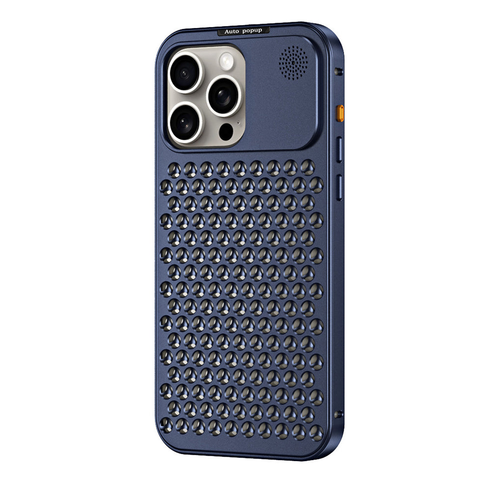 Aluminum Full Metal Mesh Heat Sink Phone Case - iPhone 15 Plus