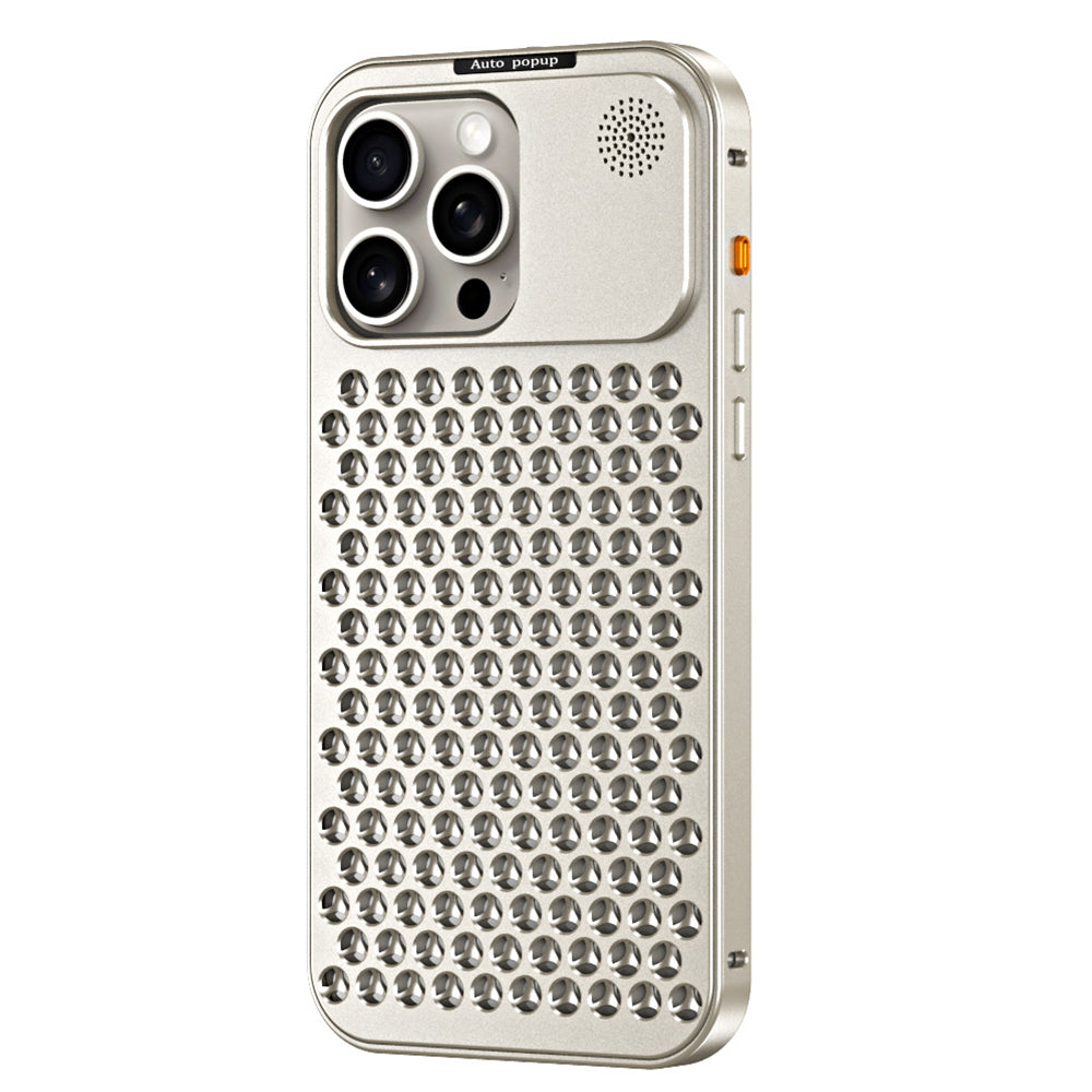 Aluminum Full Metal Mesh Heat Sink Phone Case - iPhone 15 Plus