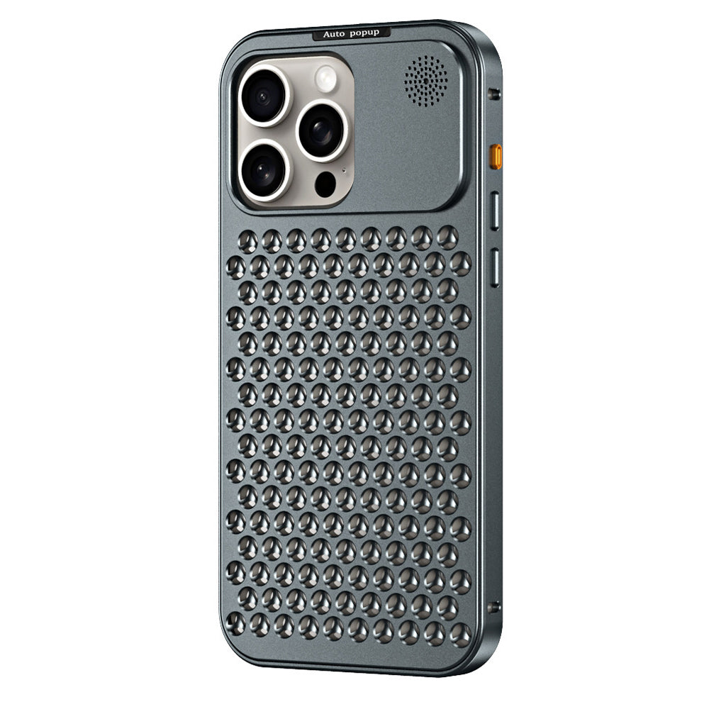 Aluminum Full Metal Mesh Heat Sink Phone Case - iPhone 15 Plus