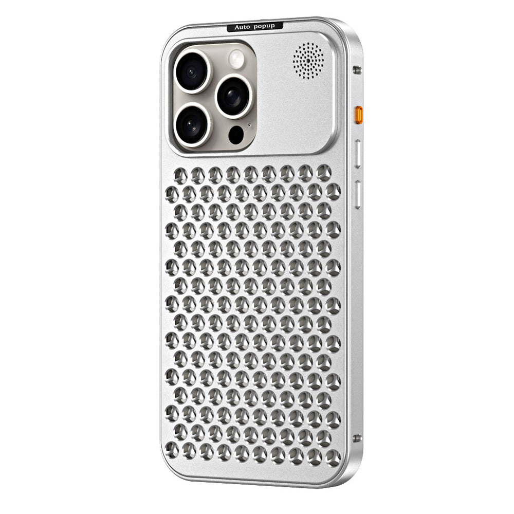 Aluminum Full Metal Mesh Heat Sink Phone Case - iPhone 15 Plus