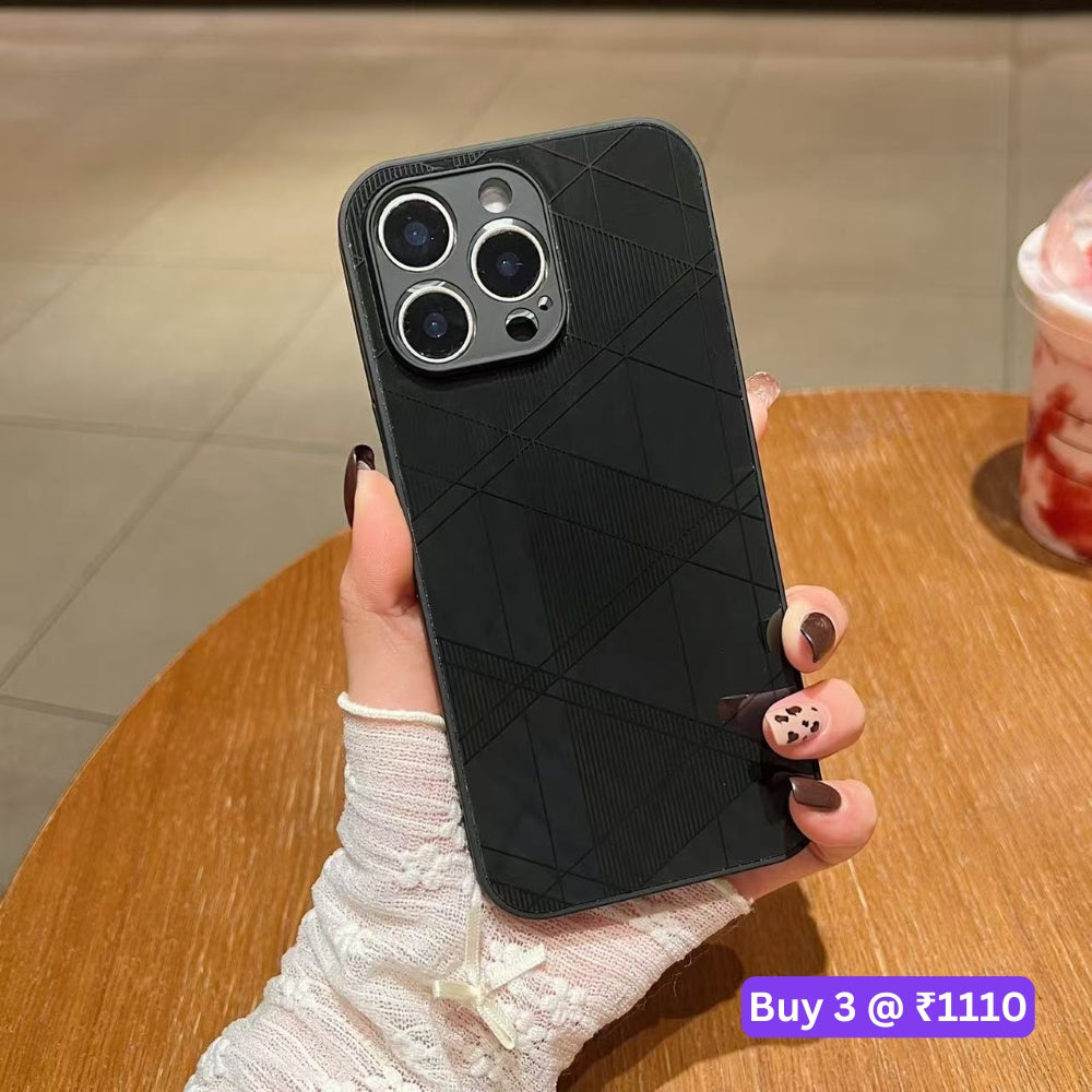 Geometric Pattern PC (Hard) Camera Protection Phone Case - Vivo Y28 4G