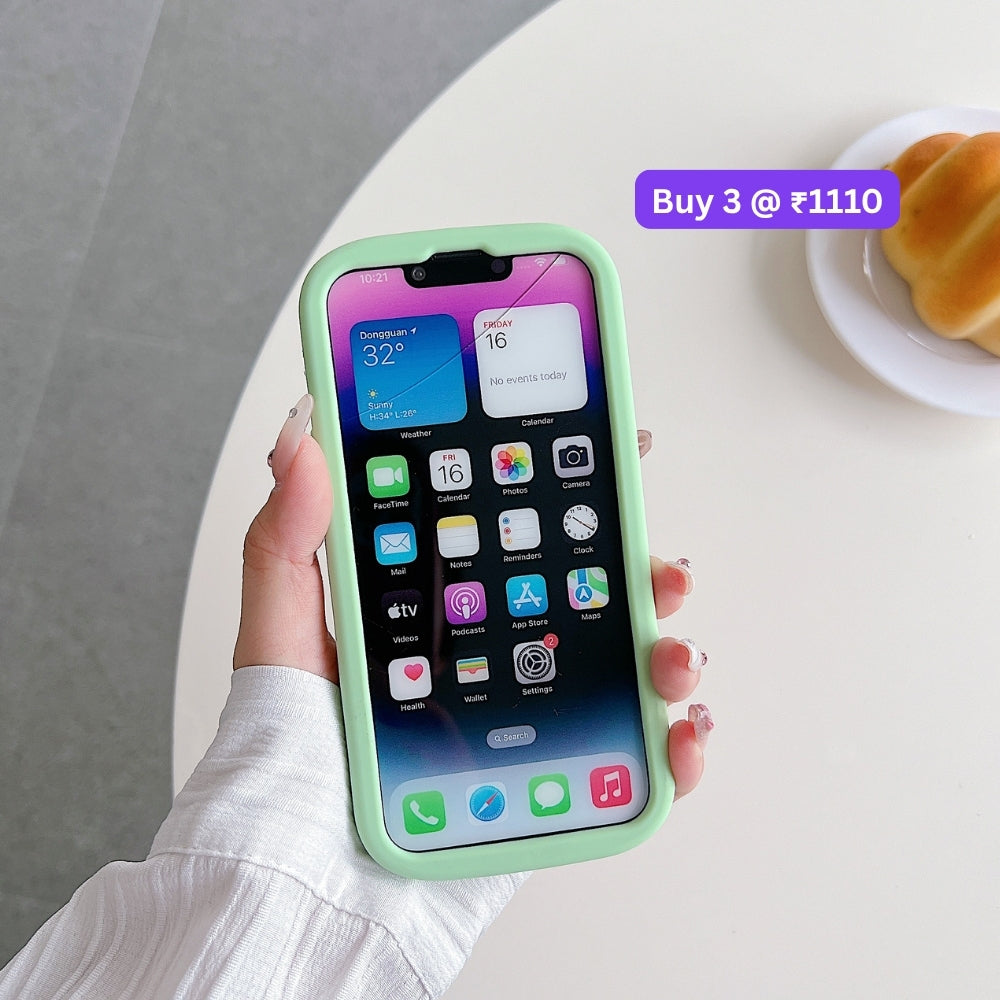 Green Westigo Dog Stand Anti-Fall Silicone Soft Phone Case | Mobile Cover - iPhone 13 Pro Max