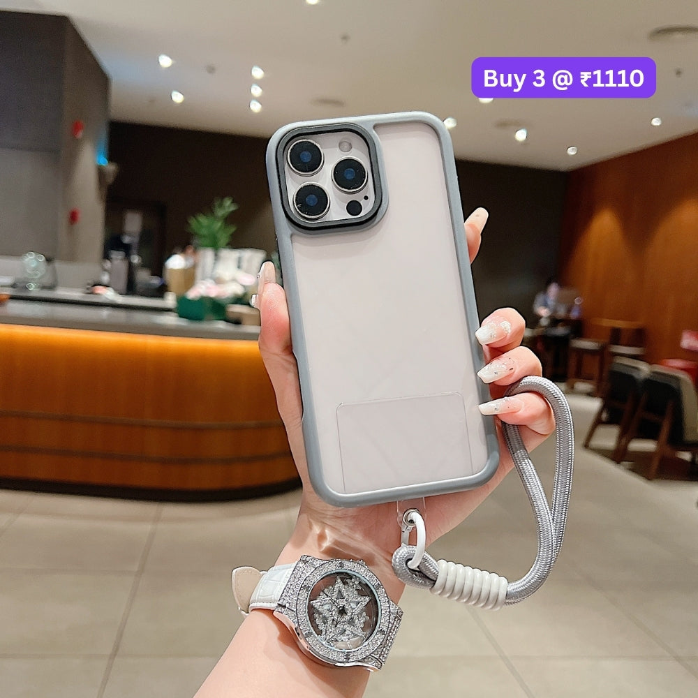Hanging Rope Anti-Drop Transparent Phone Case | Mobile Cover - iPhone 14 Pro Max