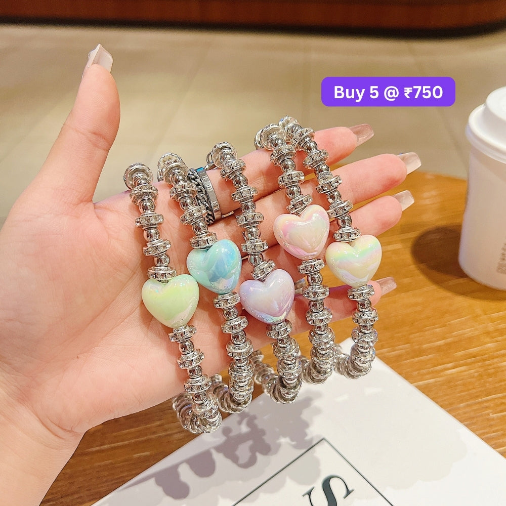 Heart Stone Rhinestone Sparkling Diamond Phone Charm | Handbag Charm | Bracelet
