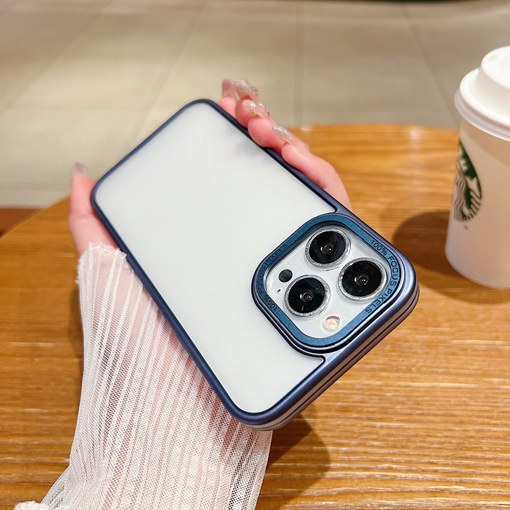 Metal Lens Protection Slim Matte PC (Hard) Phone Case - iPhone 12 Pro