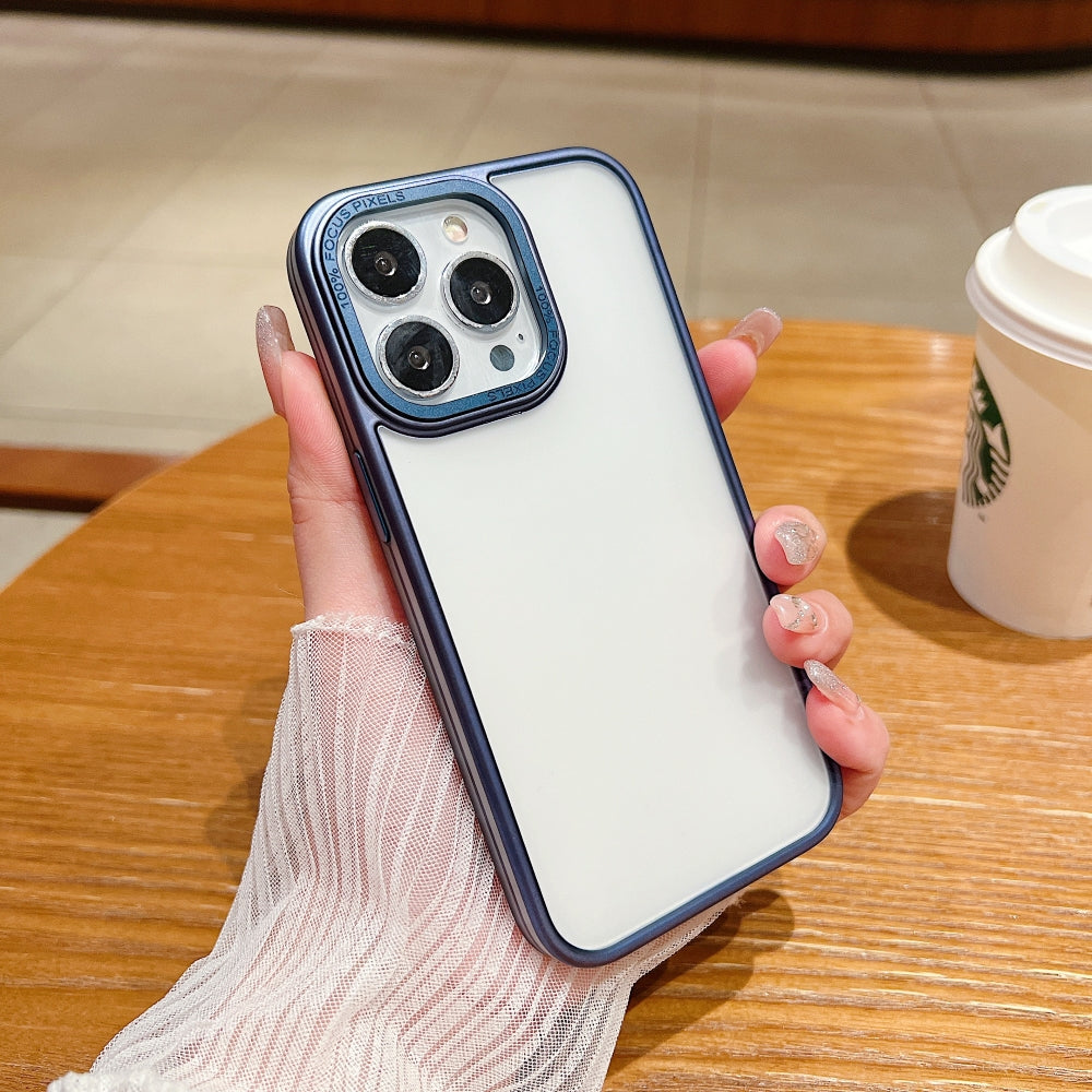 Metal Lens Protection Slim Matte PC (Hard) Phone Case - iPhone 12