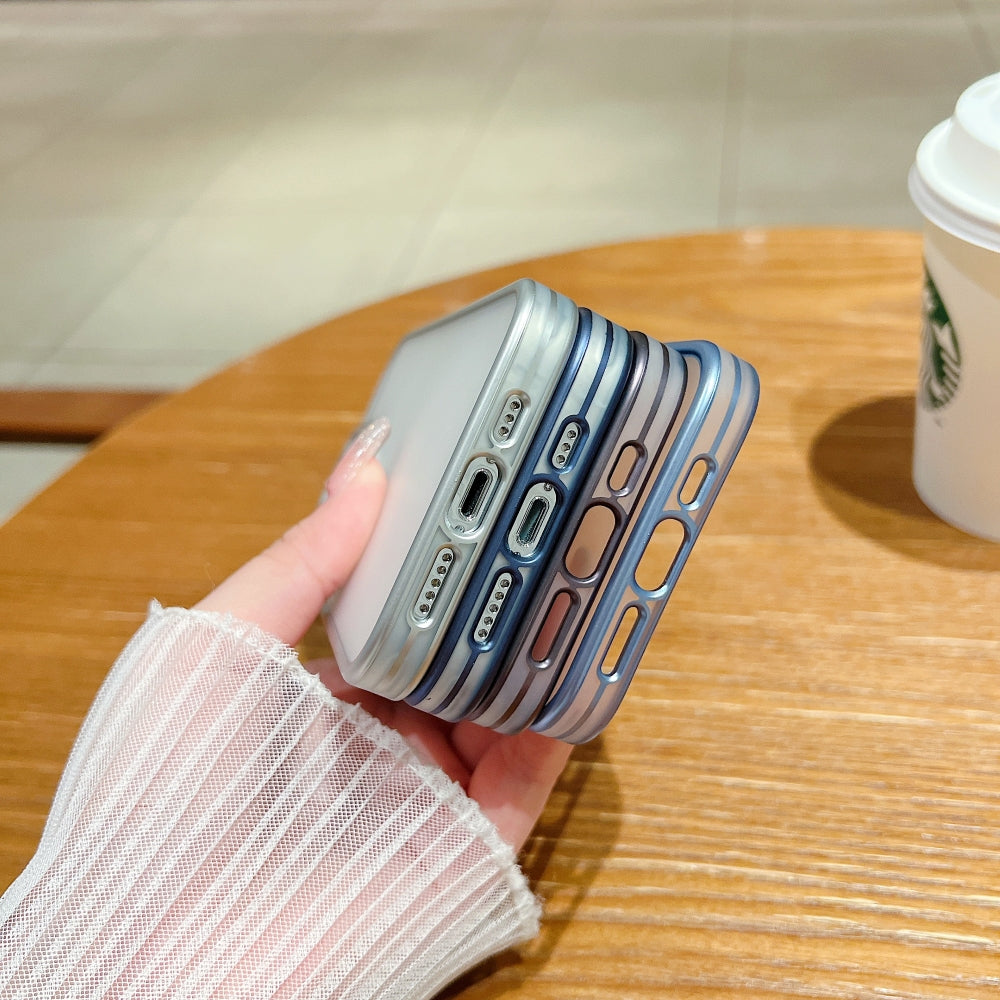 Metal Lens Protection Slim Matte PC (Hard) Phone Case