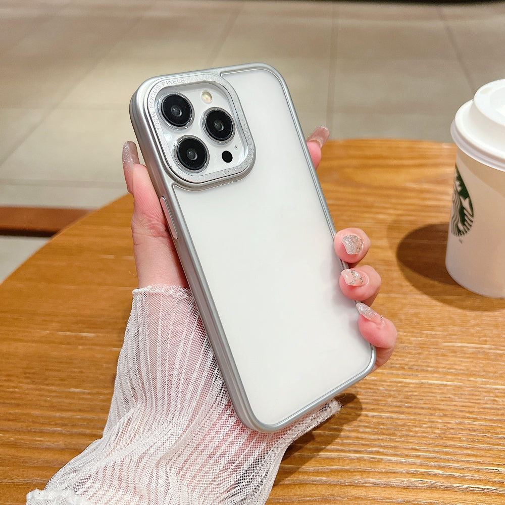 Metal Lens Protection Slim Matte PC (Hard) Phone Case - iPhone 14 Pro