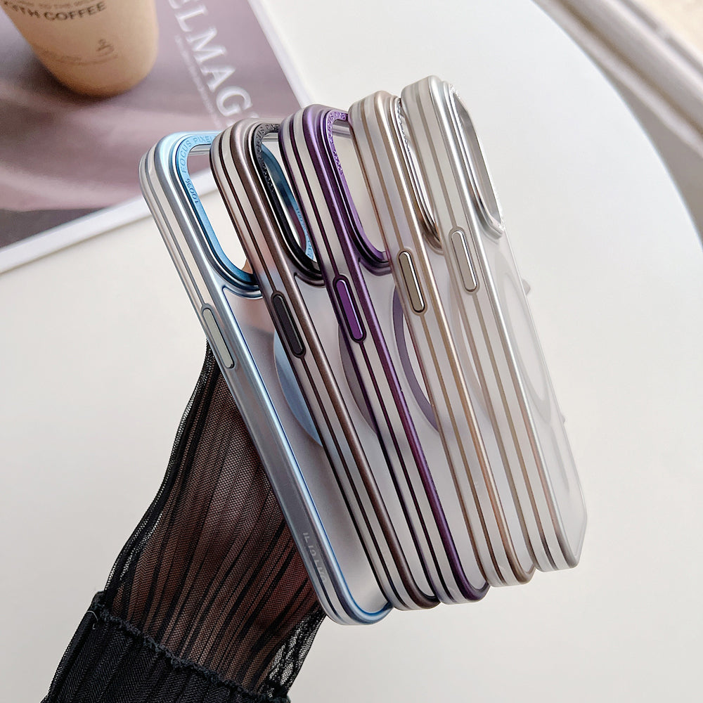 Metal Camera Frame Magsafe TPU (Soft) + PC (Hard) Phone Case - iPhone 13 Pro