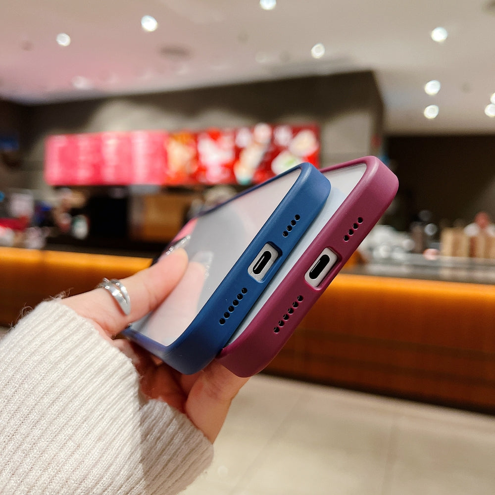 Electroplating Transparent Camera Lens Protective Phone Case - iPhone 15 Plus