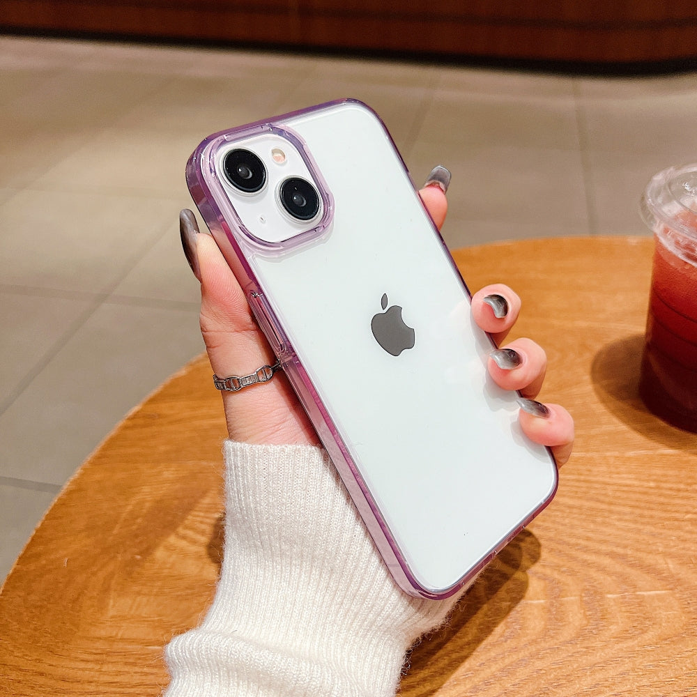 Electroplating PC (Hard) Transparent Case with Colorful Border - iPhone 12 Pro