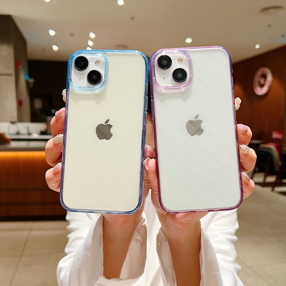 Electroplating PC (Hard) Transparent Case with Colorful Border - iPhone 13 Pro Max