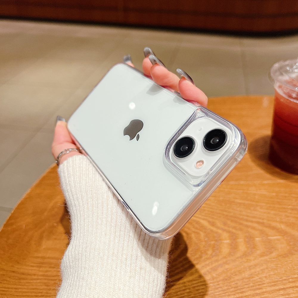 Electroplating PC (Hard) Transparent Case with Colorful Border - iPhone 13 Pro Max