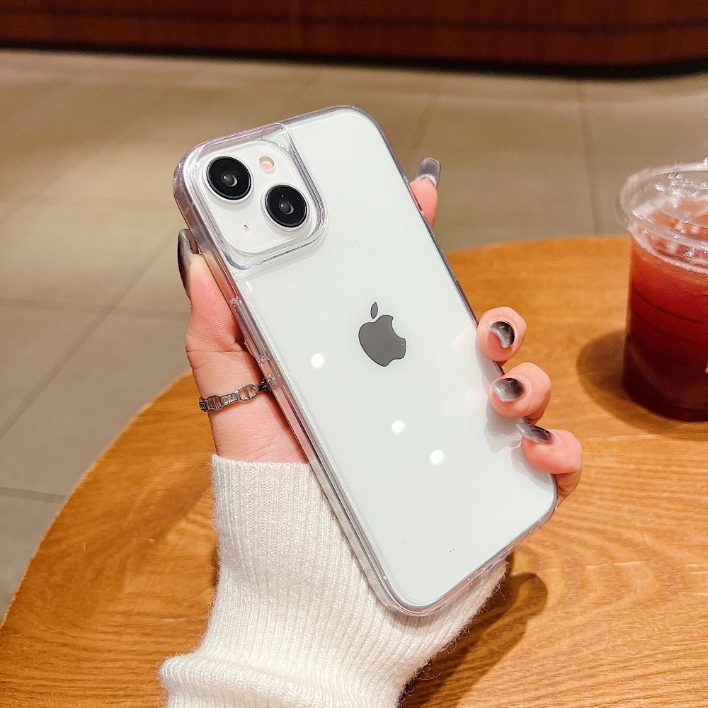 Electroplating PC (Hard) Transparent Case with Colorful Border - iPhone 15 Plus