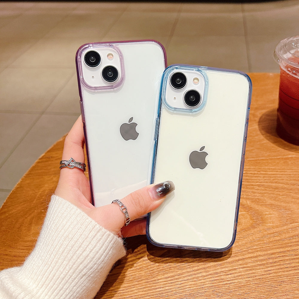 Electroplating PC (Hard) Transparent Case with Colorful Border - iPhone 12 Pro