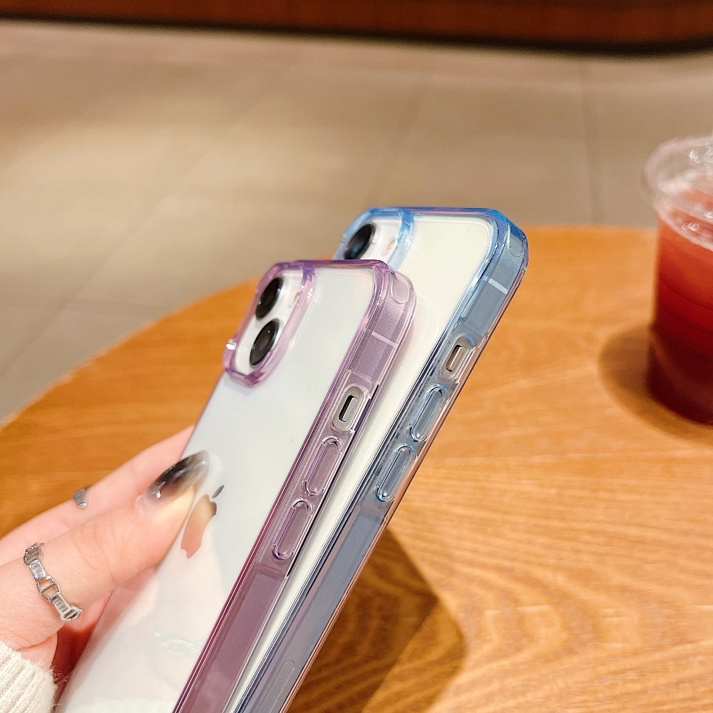 Electroplating PC (Hard) Transparent Case with Colorful Border - iPhone 13 Pro Max