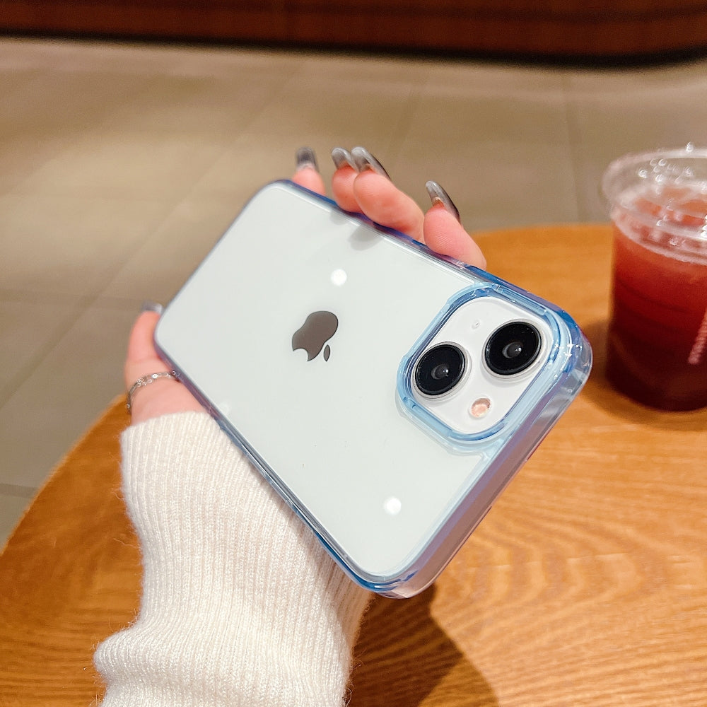 Electroplating PC (Hard) Transparent Case with Colorful Border - iPhone 12 Pro Max