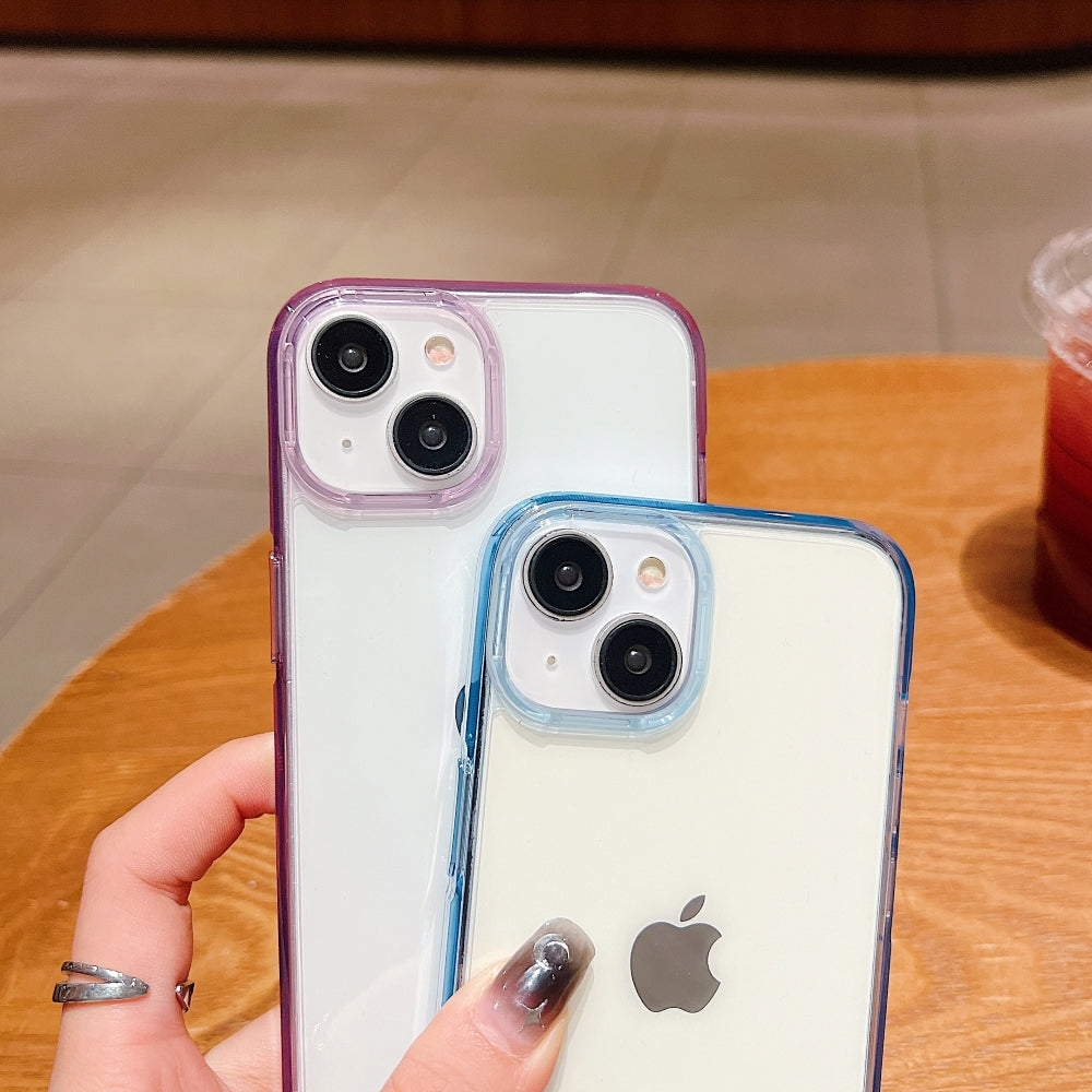 Electroplating PC (Hard) Transparent Case with Colorful Border - iPhone 14 Pro