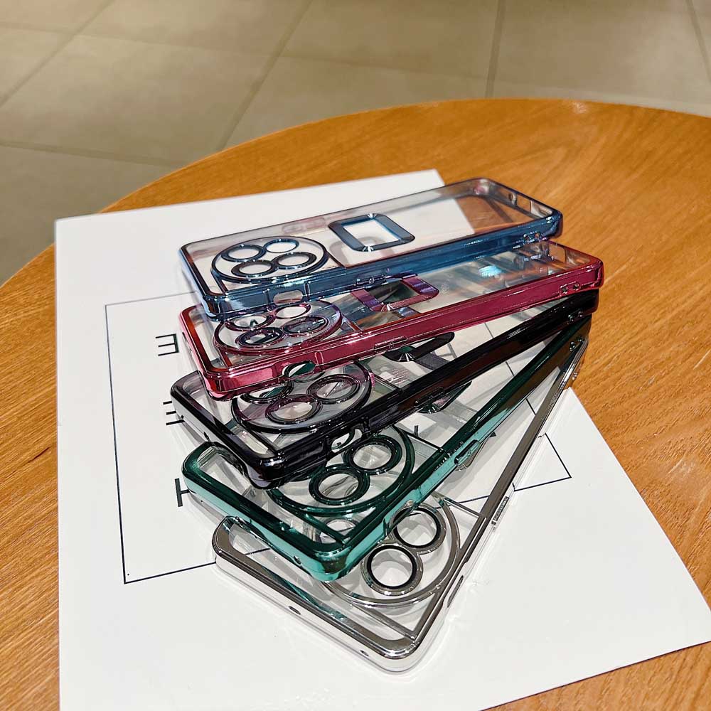 Transparent Chrome Ring Camera Protection Case – Vivo Y20