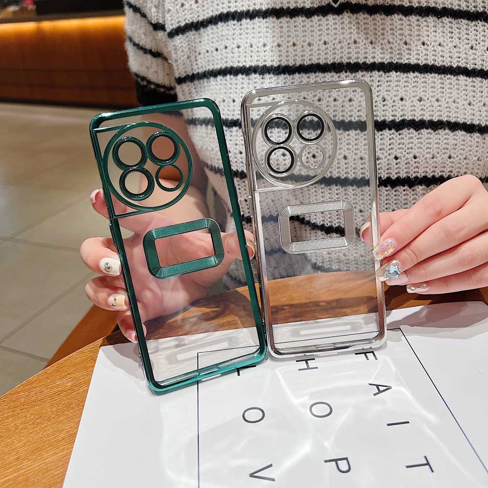 Transparent Chrome Ring Camera Protection Case – Vivo V20 SE