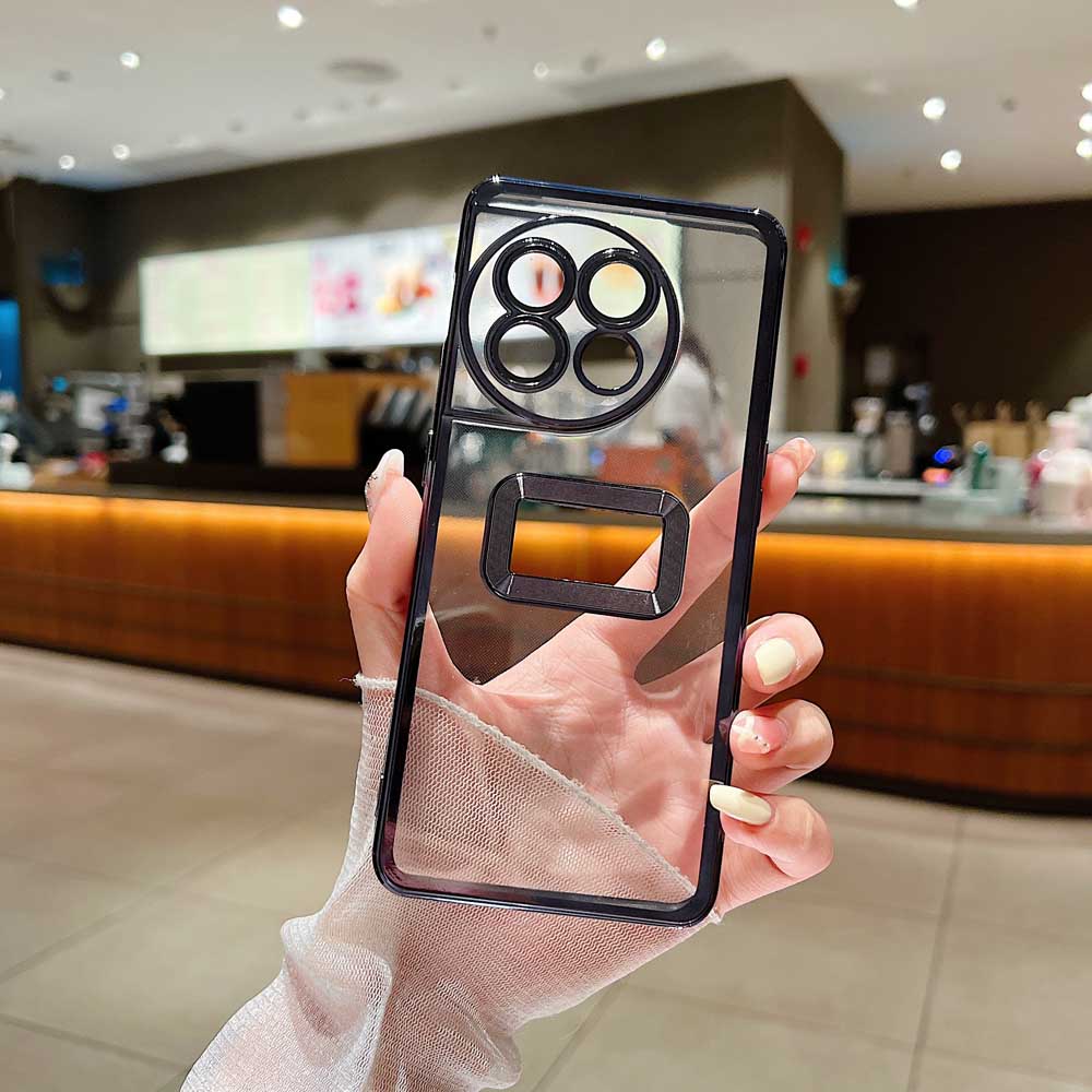 Transparent Chrome Ring Camera Protection Case – Oppo F17 Pro