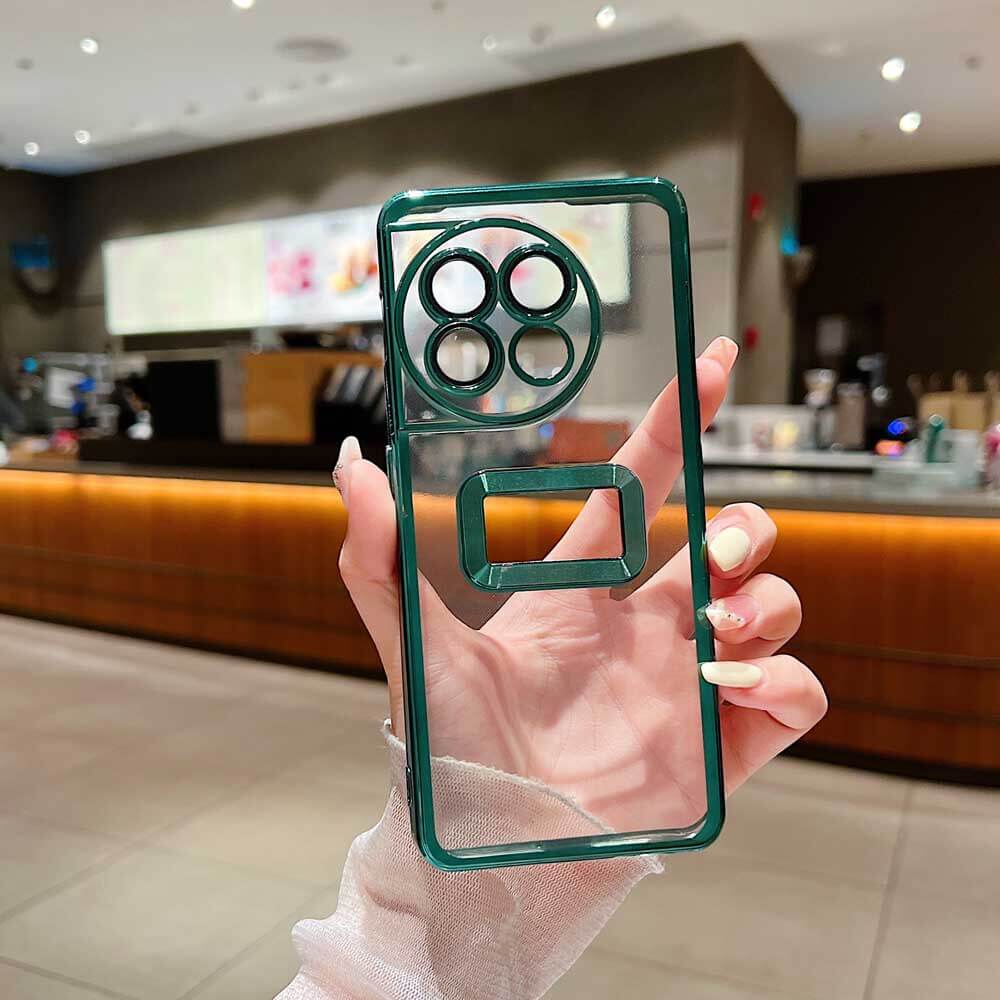 Transparent Chrome Ring Camera Protection Case – Samsung J7 Max