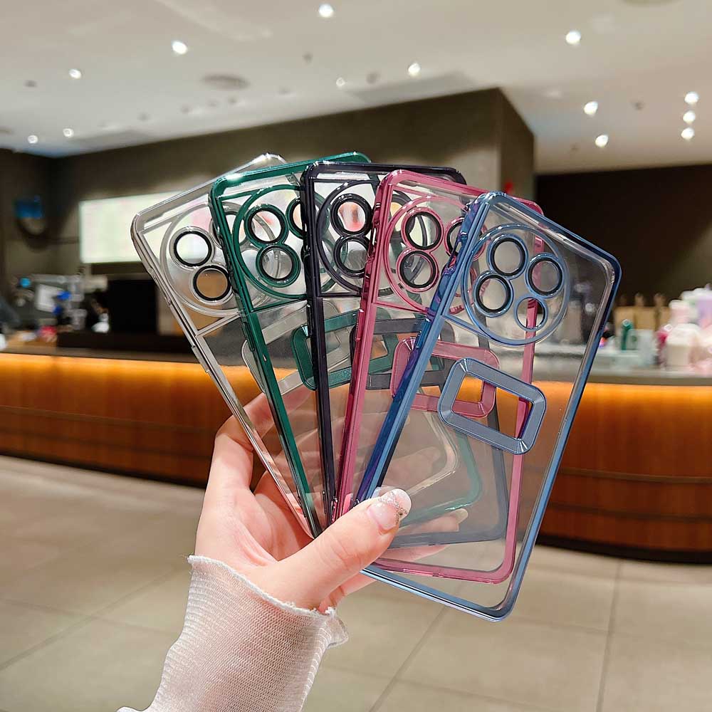 Transparent Chrome Ring Camera Protection Case – Vivo Y35