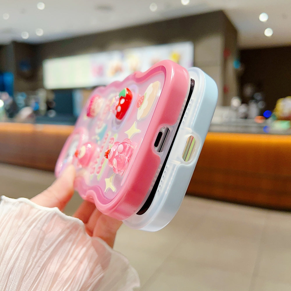 3D Fancy Bear Toy PC (Hard) | TPU (Soft) Printed Cover with Stand - iPhone 13 Pro