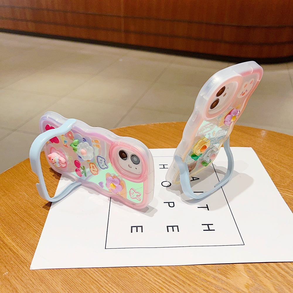 3D Fancy Bear Toy PC (Hard) | TPU (Soft) Printed Cover with Stand - iPhone 13 Pro