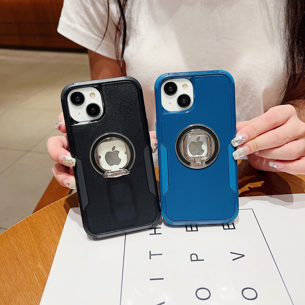 Multilayer Military Defense Ring Holder Cover - iPhone 12 Mini
