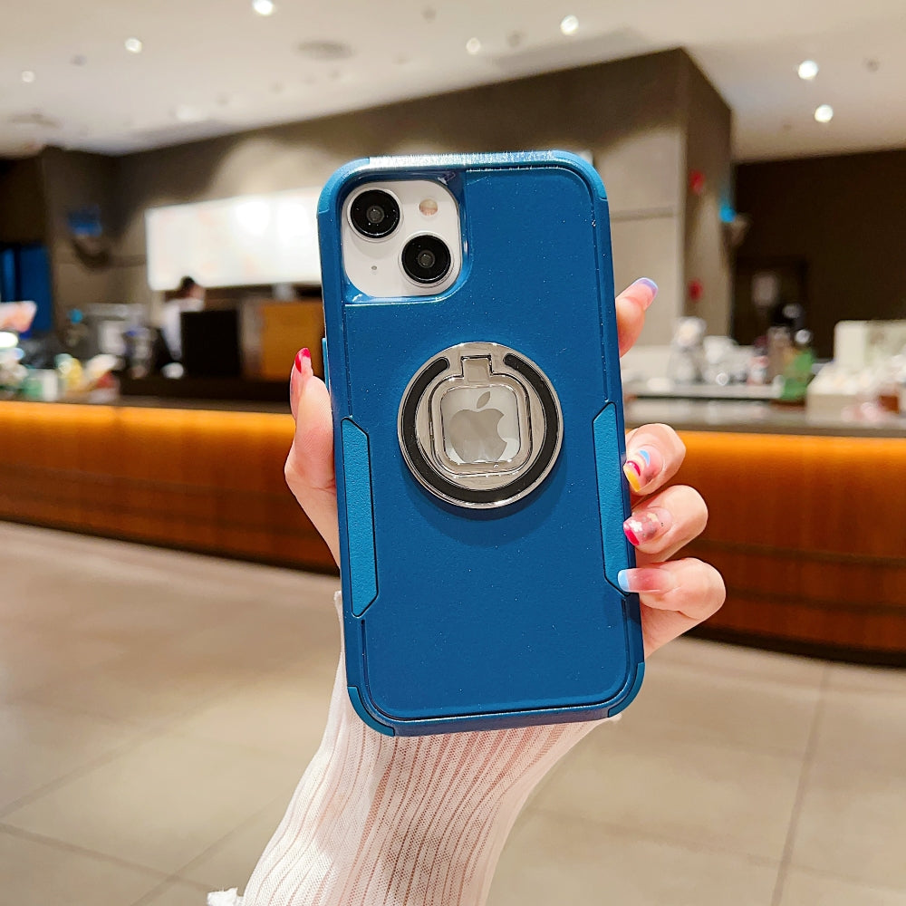 Multilayer Military Defense Ring Holder Cover - Samsung S21 FE