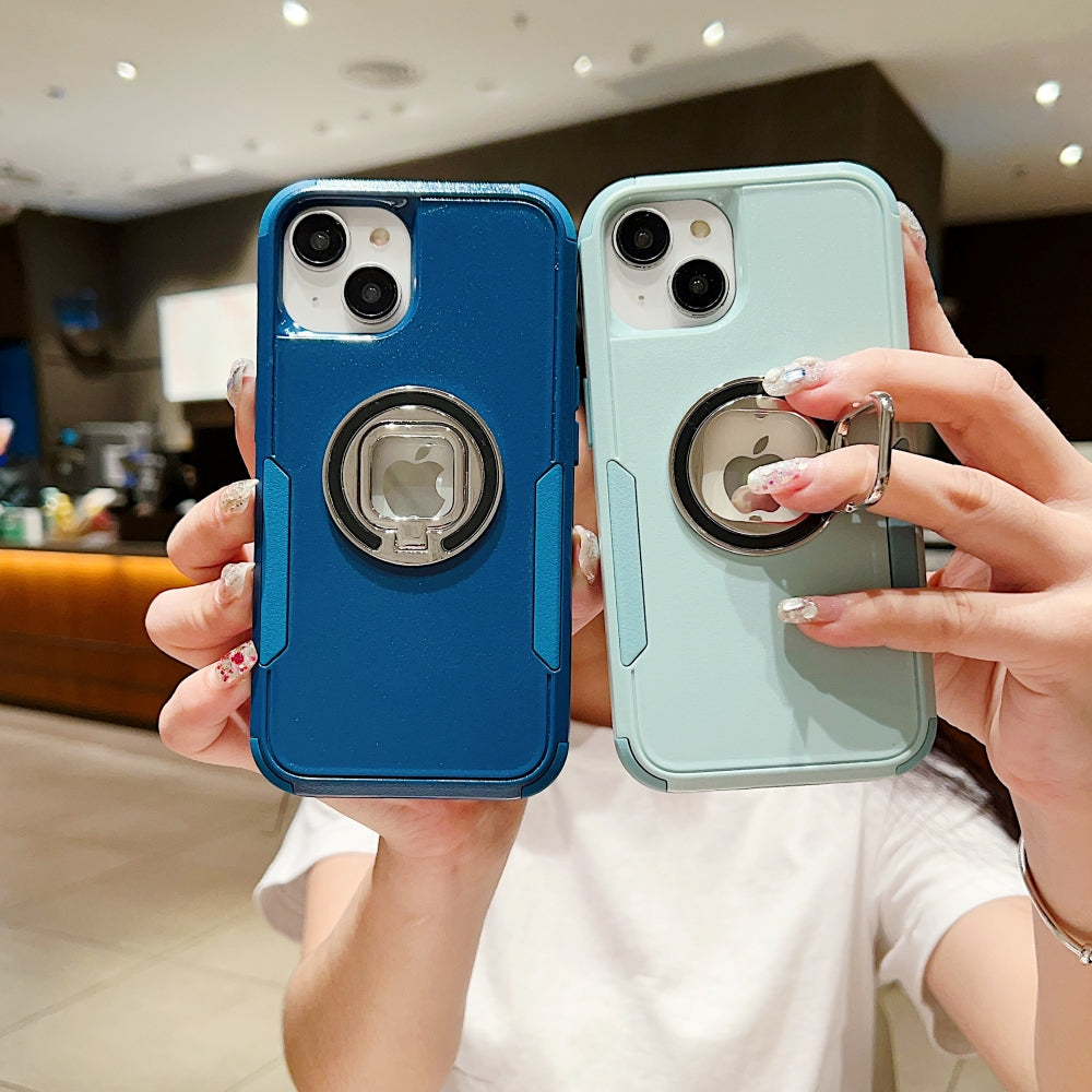 Multilayer Military Defense Ring Holder Cover - iPhone 14 Pro