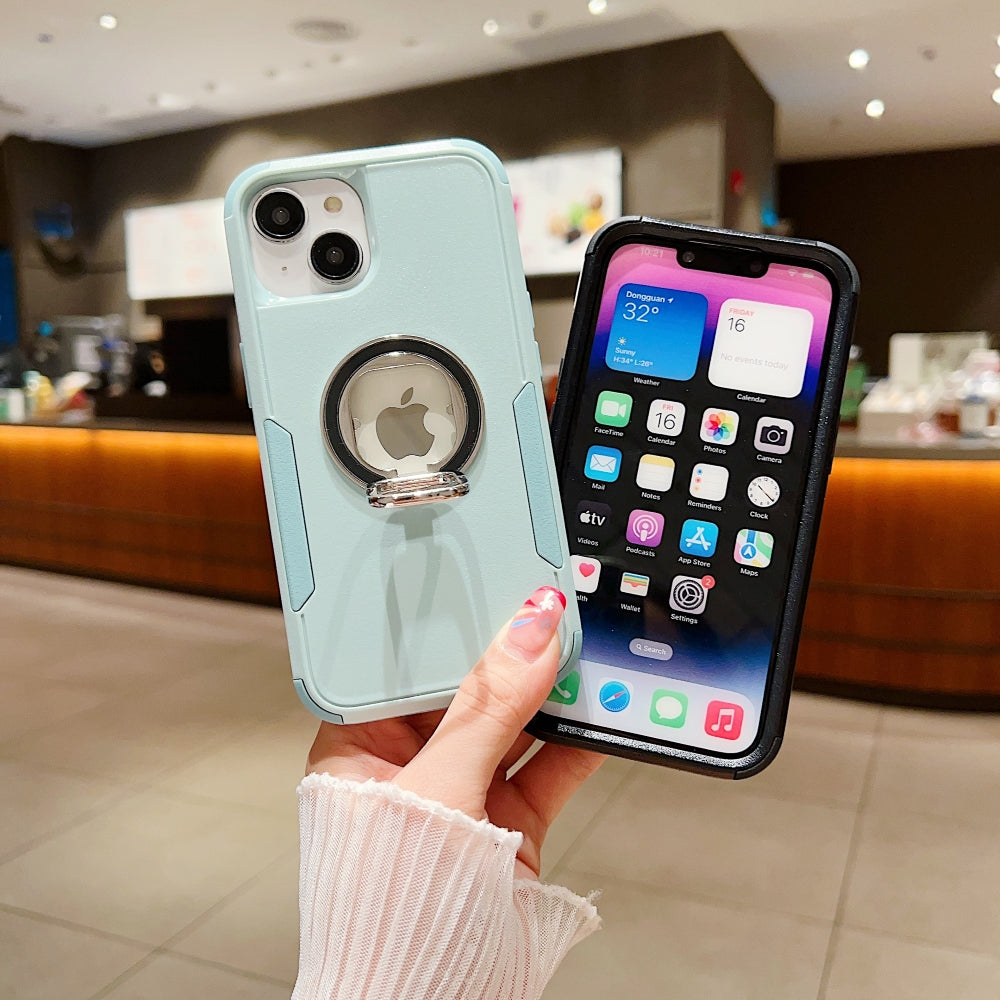 Multilayer Military Defense Ring Holder Cover - iPhone 14 Pro