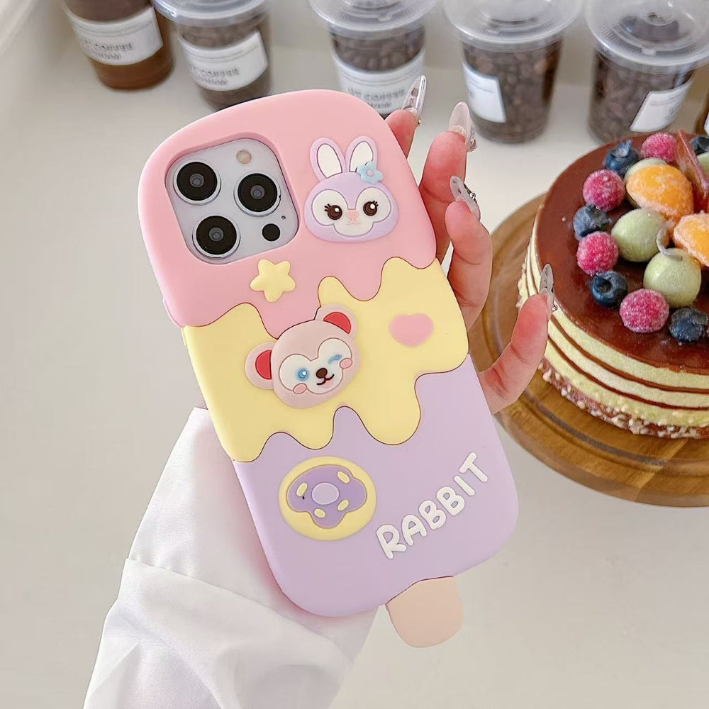 Ice candy Rabbit Toy Silicone Soft Phone Case - iPhone 15 Pro Max