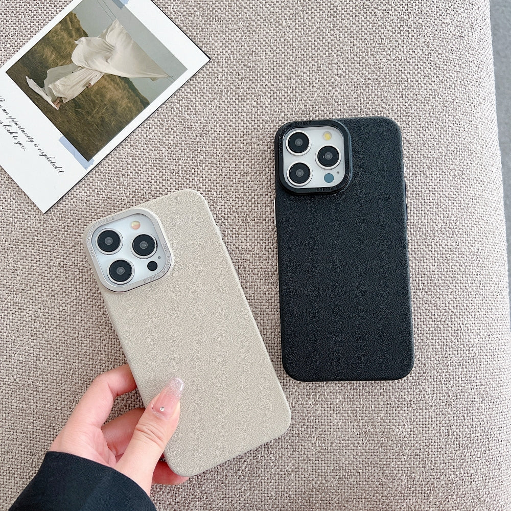 Luxury Leather Design PC (Hard) Phone Case - iPhone 14 Pro Max