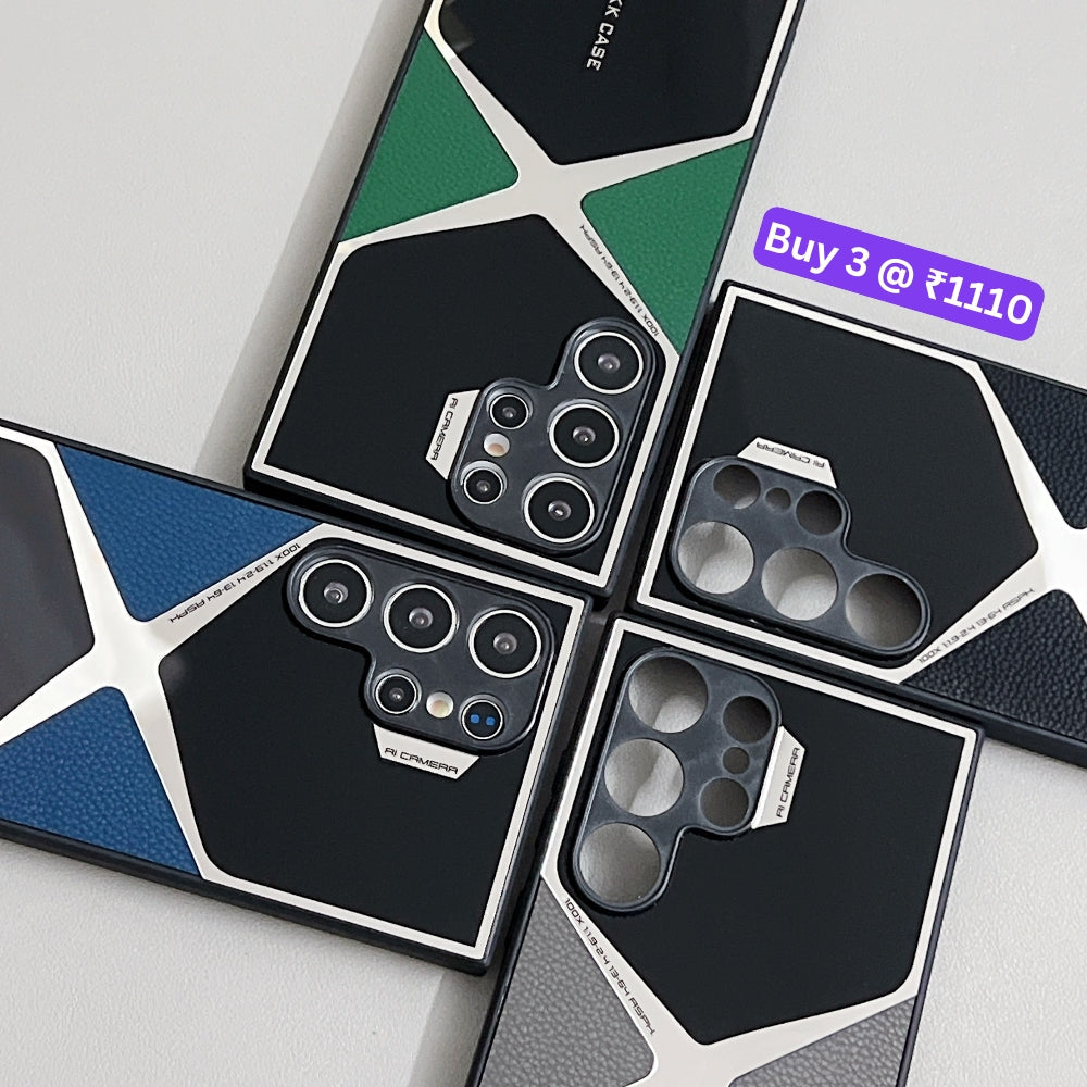 Leather Electroplated Phone Case - Vivo Y28 (4G)