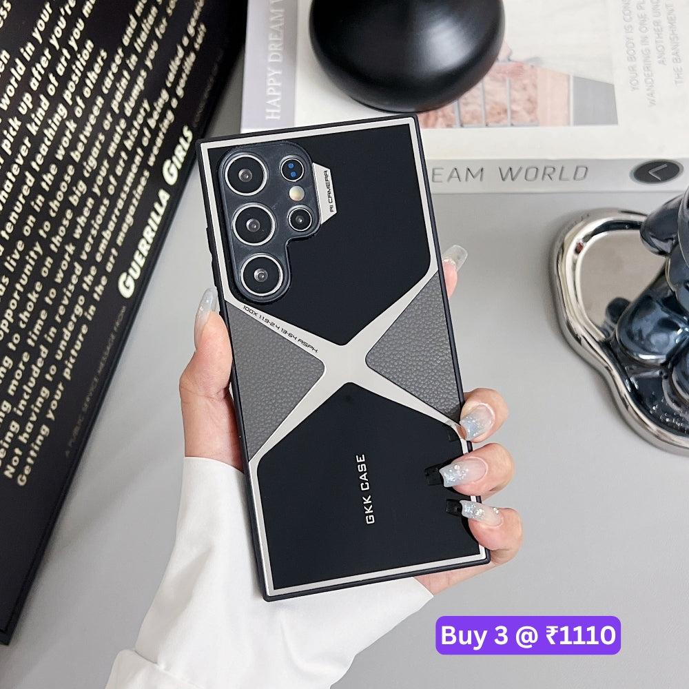 Leather Electroplated Phone Case - Vivo Y28 (4G)