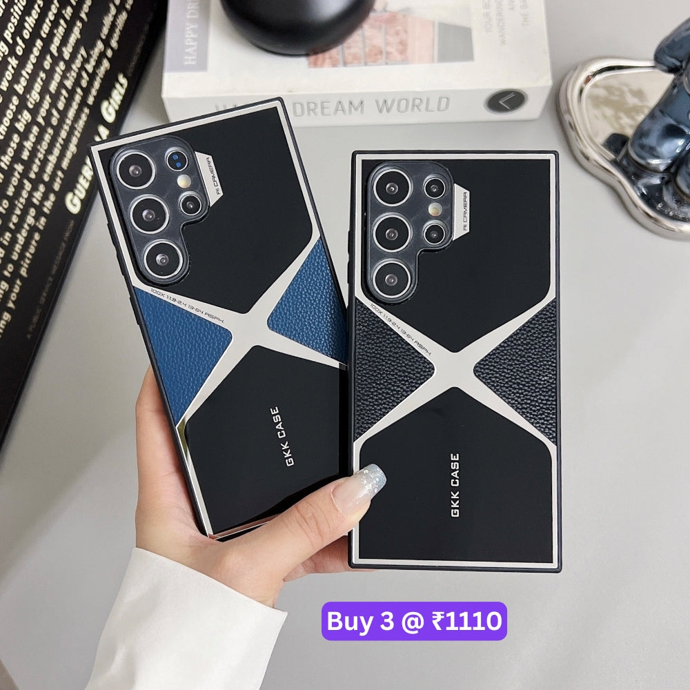 Leather Electroplated Phone Case - Vivo Y28 (4G)