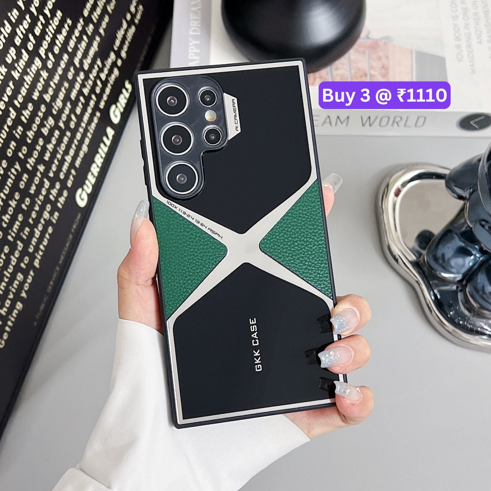 Leather Electroplated Phone Case - Vivo Y28 (4G)