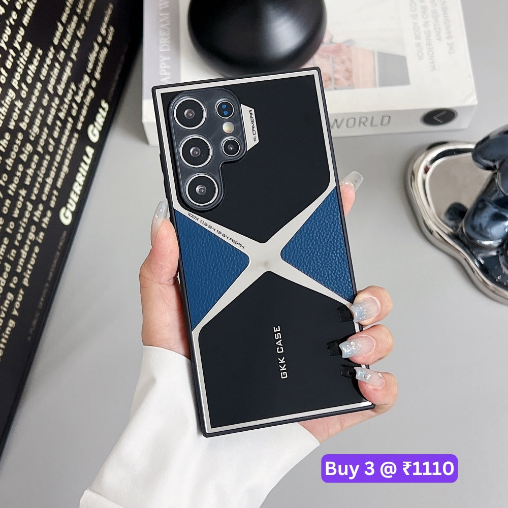 Leather Electroplated Phone Case - Vivo Y28 (4G)