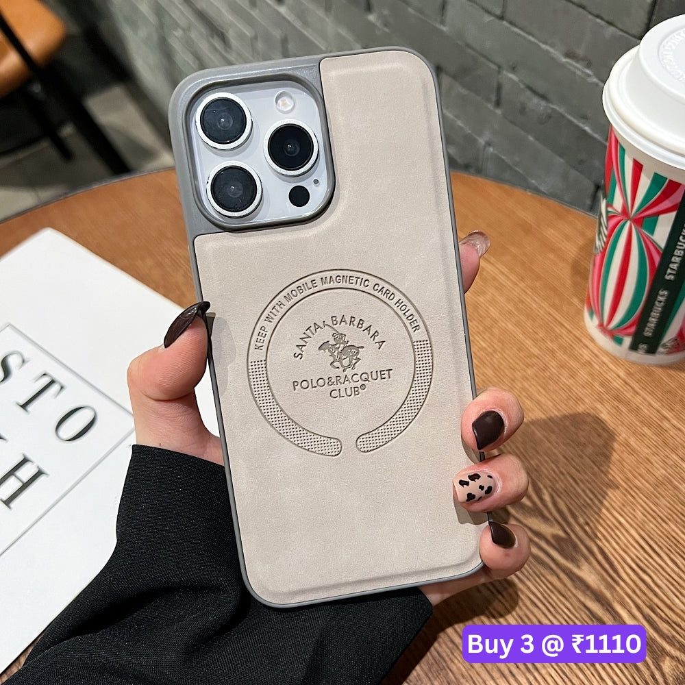 Leather Melded PC (Hard) Phone Case - Oppo A54 (4G)