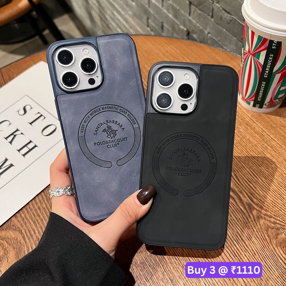 Leather Melded PC (Hard) Phone Case - Oppo A54 (4G)