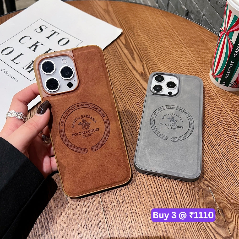 Leather Melded PC (Hard) Phone Case - Oppo A54 (4G)
