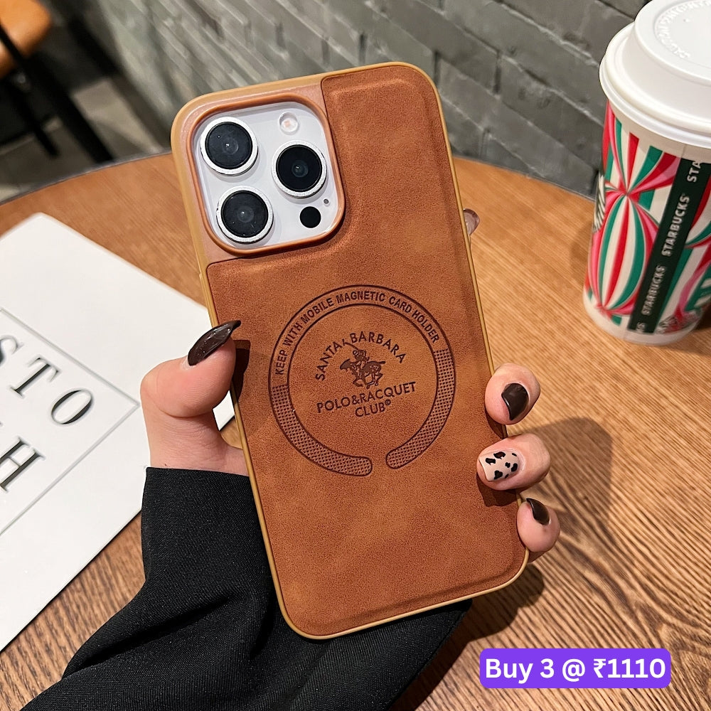 Leather Melded PC (Hard) Phone Case - Oppo A54 (4G)