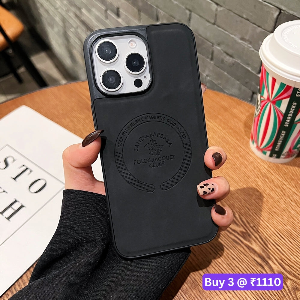 Leather Melded PC (Hard) Phone Case - Oppo A54 (4G)