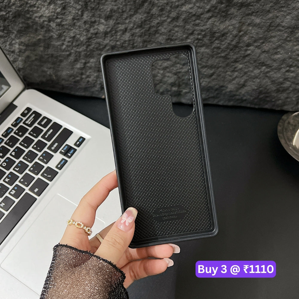 Leather PC (Hard) Shockproof Phone Case - Samsung S25