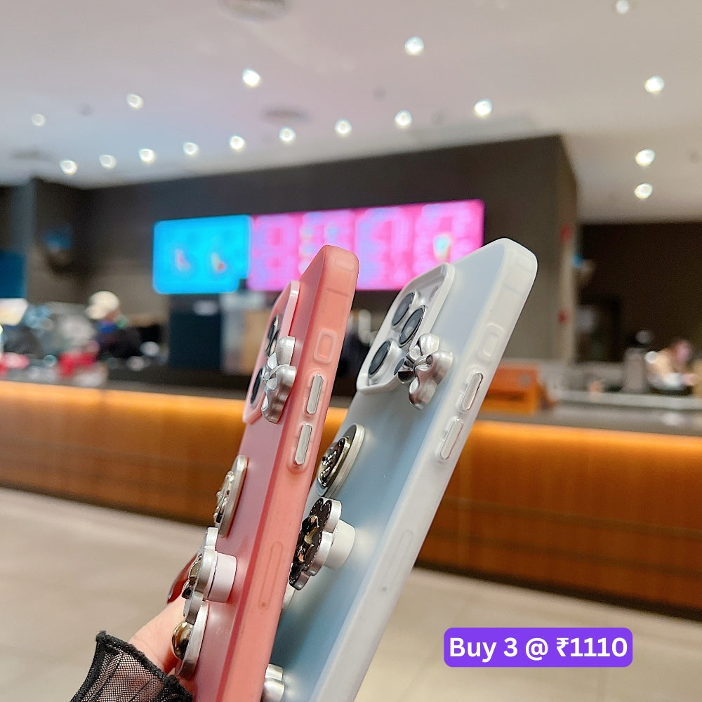 Love Bow Charm Fashionable Protective PC (Hard) Phone Case - Oppo Reno 11 Pro